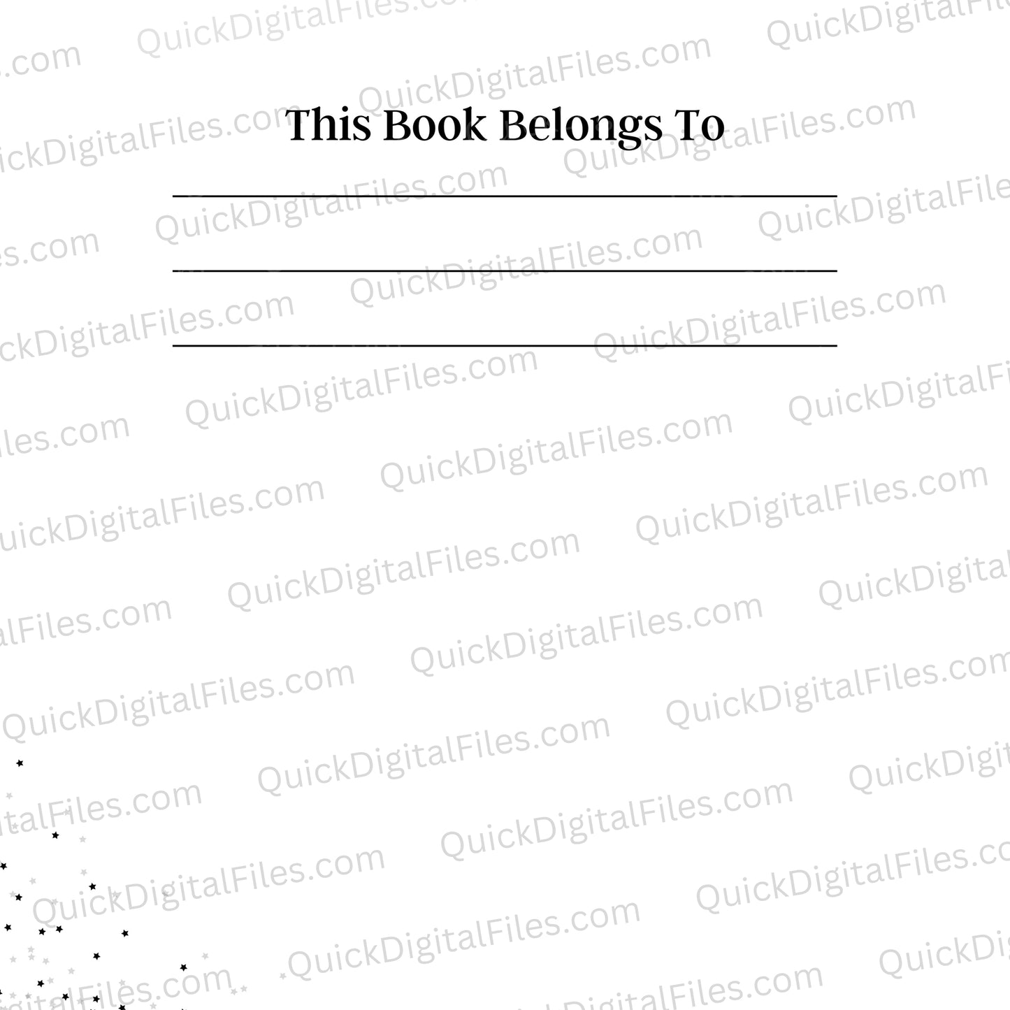 Simple gratitude journal printable for mindfulness and positivity