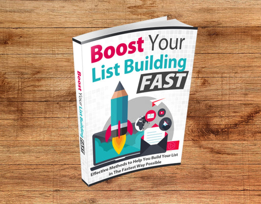 Learn advanced email list tactics in "Boost Your List Building" eBook.