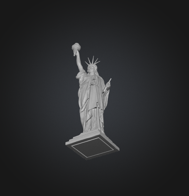 glb statue of liberty digital model