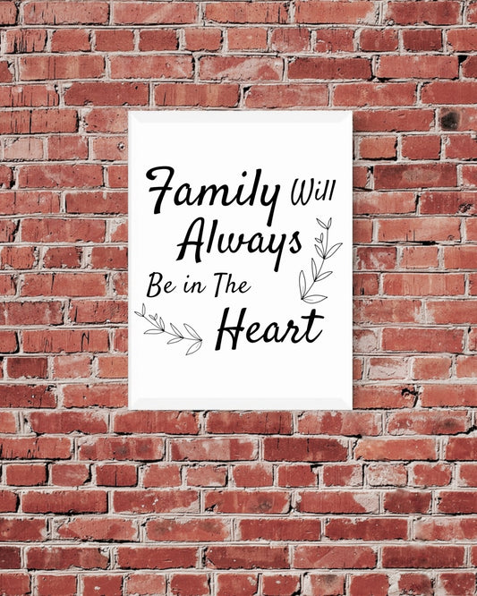 Heartwarming family love design for DIY home decor and gifts