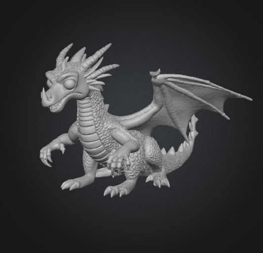 fantasy dragon 3d print model