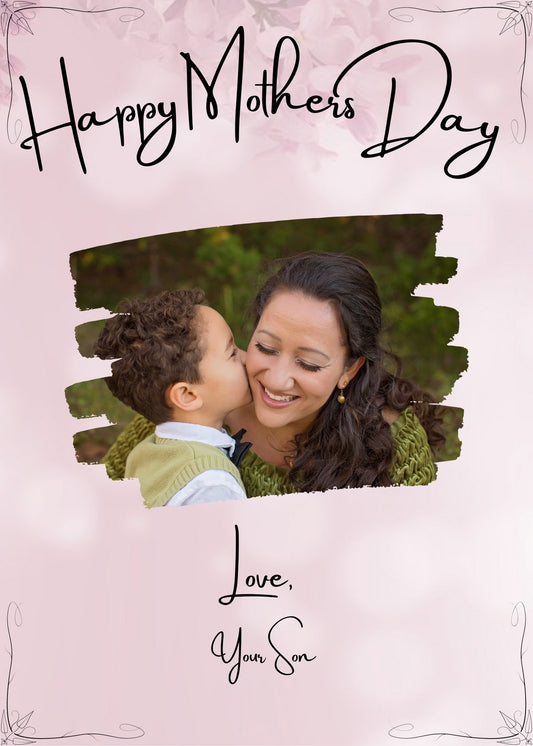 Digital download Mother's Day card ready for personalization