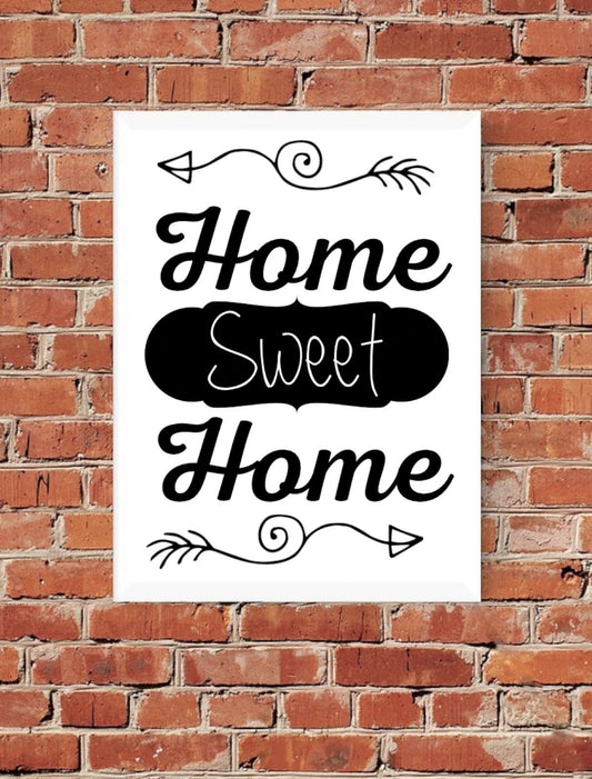 Instant download "Home Sweet Home" graphic in versatile formats