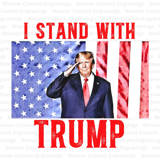"Conservative graphic featuring bold Trump endorsement"