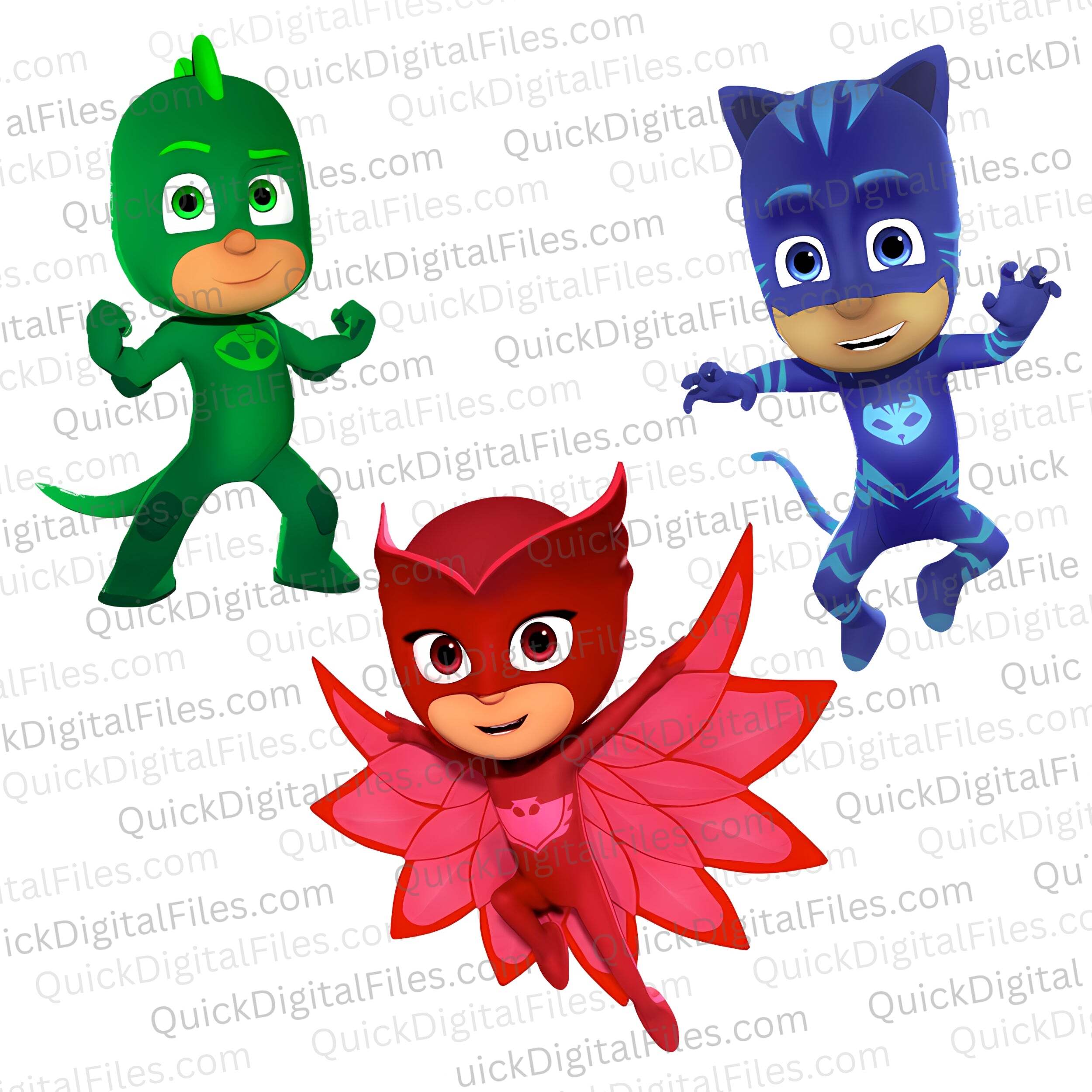 Free PJ Masks PNG | Catboy, Gekko & Owlette Transparent Image 