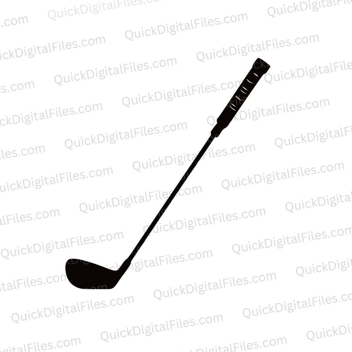 Simple Golf Club PNG Golf Stick Icon Silhouette – Quick Digital