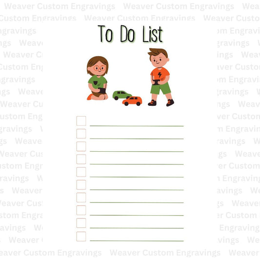 Engaging children's to-do list digital download in high-quality PDF.