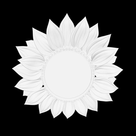 Sunflower ornament for 3D printing