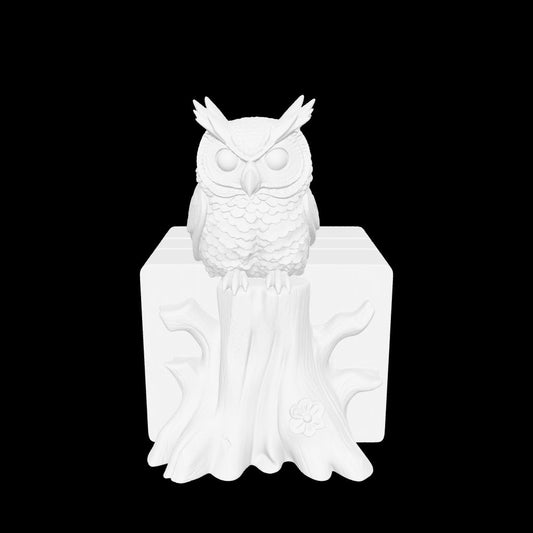 Owl bookshelf book holder STL download
