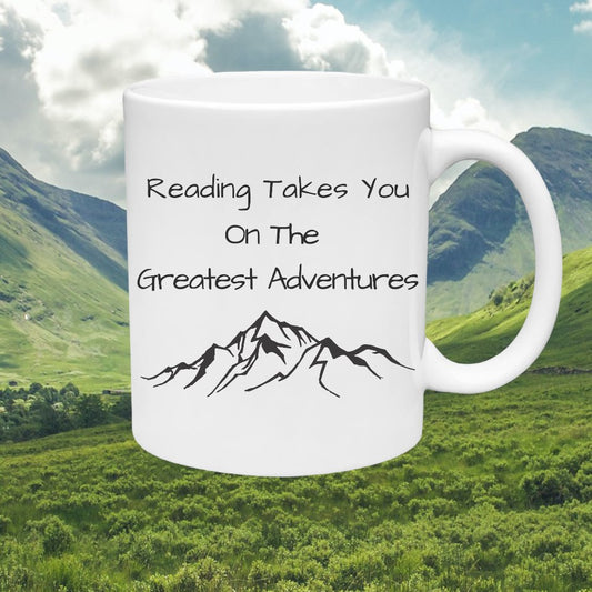 "Inspirational reading and adventure PNG graphic for educational and decorative use."
