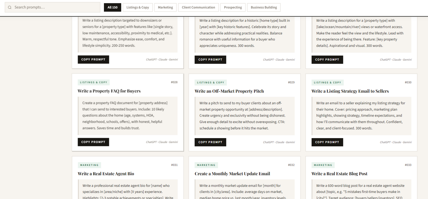 real estate lead generation prompts