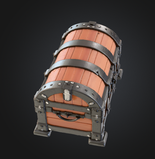 fantasy loot chest stl printable