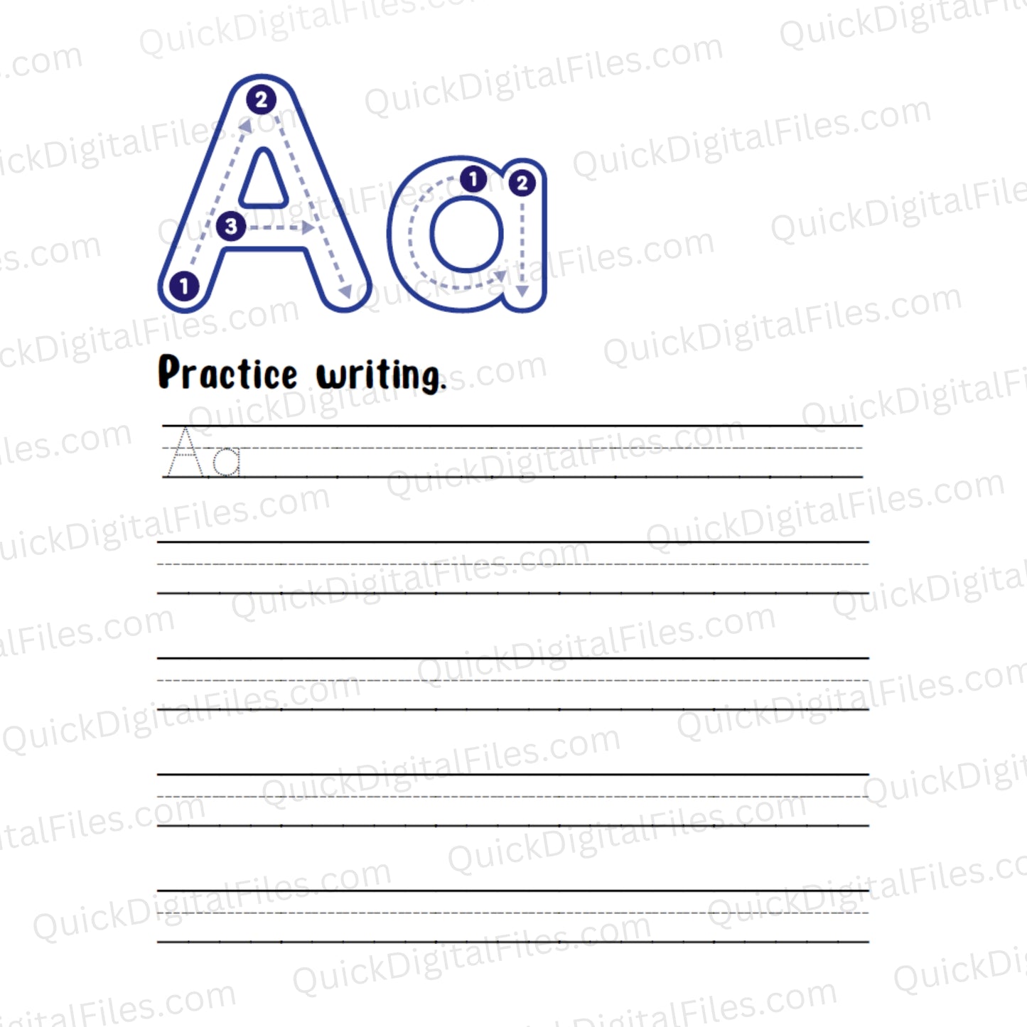 Printable alphabet tracing worksheets for kids