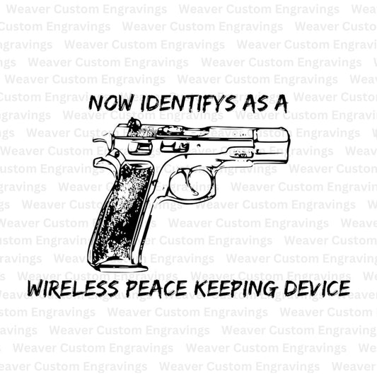 "Humorous Pro-Gun Rights Digital Design for Crafting"