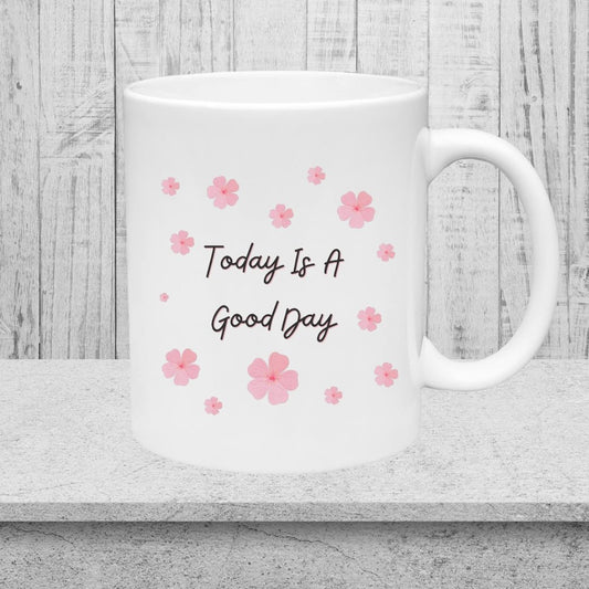 "Positive Daily Reminder Floral Graphic Design"