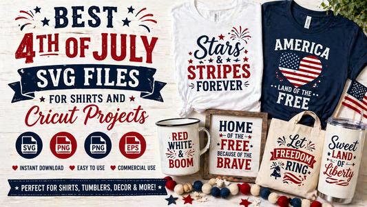 Best 4th of July SVG Files for Shirts and Cricut Projects