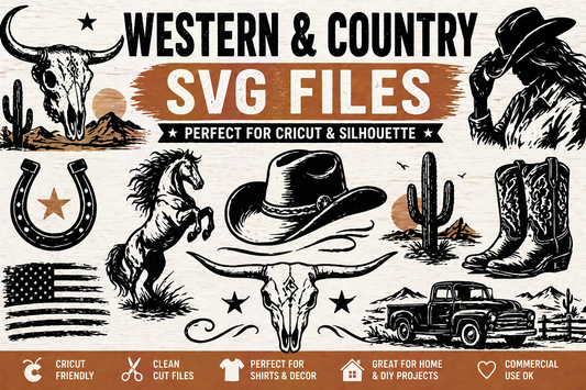 Western and Country SVG Files for Cricut — Southern Life Designs