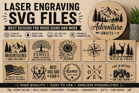 Laser Engraving SVG Files — Best Designs for Wood Signs and More