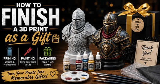 How to Finish a 3D Print as a Gift: Painting, Priming, and Packaging