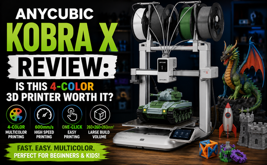 Anycubic Kobra X Review: Is This 4-Color 3D Printer Worth It?
