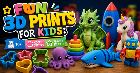 Fun 3D Prints for Kids: Toys, Cookie Cutters & Playful STL Files