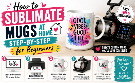 How to Sublimate Mugs at Home: Step-by-Step for Beginners