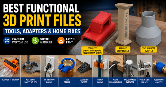 Best Functional 3D Print Files — Tools, Adapters & Home Fixes