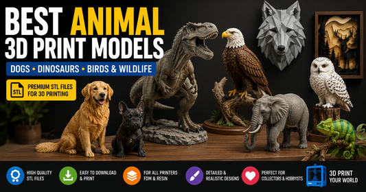 Best Animal 3D Print Models: Dogs, Dinosaurs, Birds & Wildlife STL Files