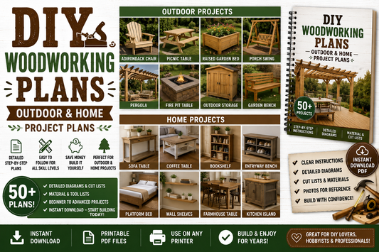 DIY Woodworking Plans — Outdoor and Home Project Plans PDF