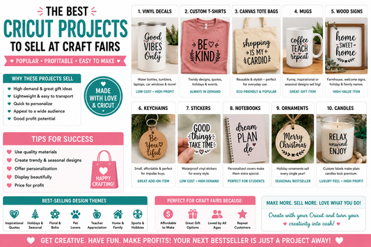 Best Cricut Projects to Sell at Craft Fairs