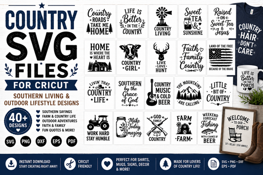 Country SVG Files — Southern Living and Outdoor Lifestyle Designs