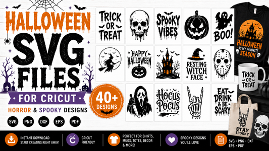 Halloween SVG Files — Horror and Spooky Designs for Cricut