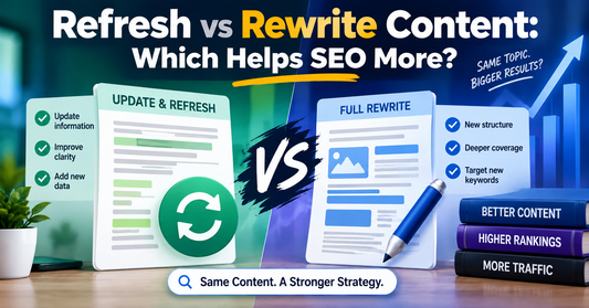 Refresh vs Rewrite Content: Which Helps SEO More?