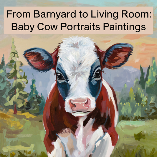 Baby Cow Portrait Paintings To Download