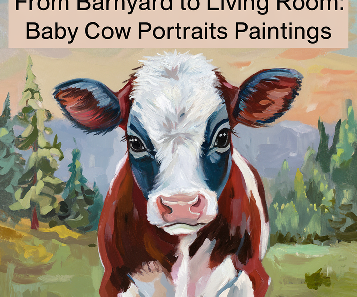 Baby Cow Portrait Paintings To Download