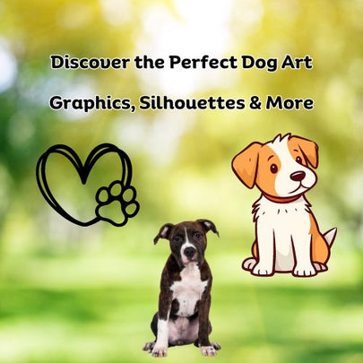 Discover the Perfect Dog Art: Graphics, Silhouettes & More