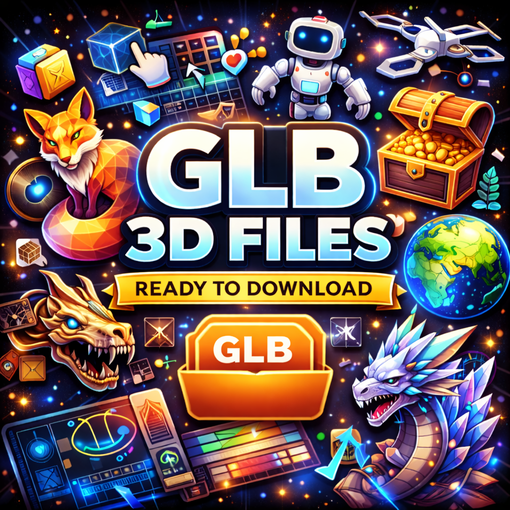 GLB 3D Files – Instant Digital Downloads for 3D Work – tagged 