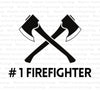 Firefighter crossed axes digital art download