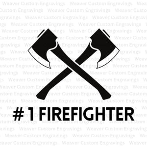 Firefighter crossed axes digital art download