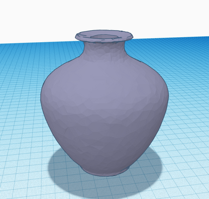 Minimalist Wide Base Vase STL File for 3D Printing - Download Now
