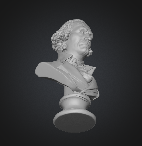 george washington bust 3d print model
