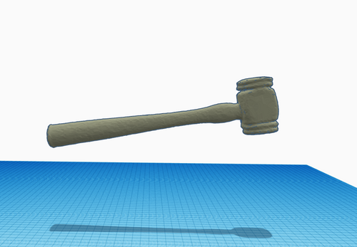 3D Printable Old-Style Hammer - 3D File: STL