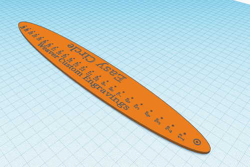 Easy-to-Use Circle Drawing Tool - 3D File: STL