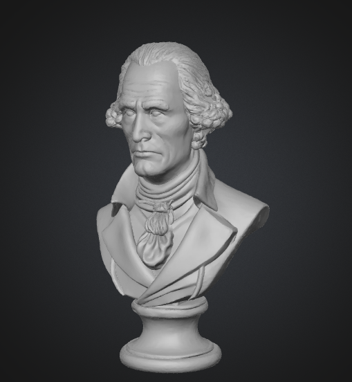 founding father washington bust stl
