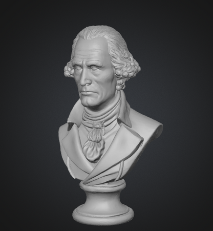 founding father washington bust stl
