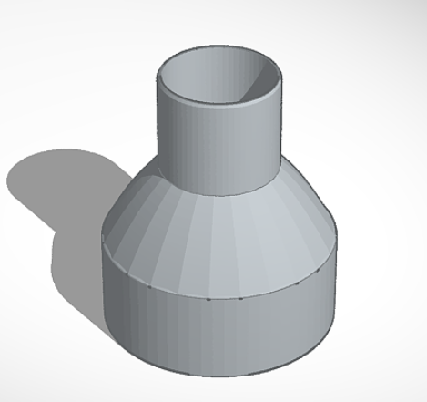 3D printable adapter STL and GCODE files for connecting Kobalt chop saw to shop vac.