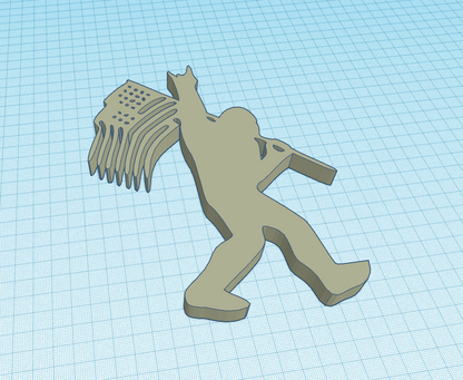 "Sasquatch Patriotic Rocker 3D printable STL file"
