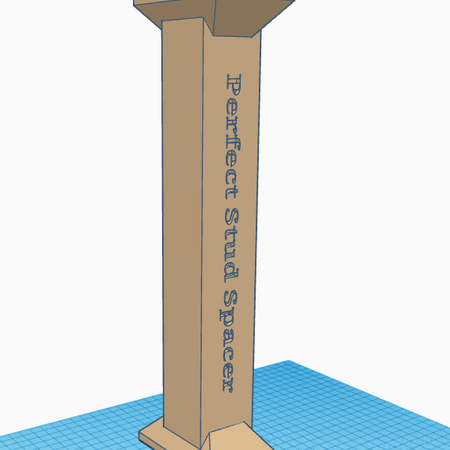 3D STL file for The Perfect Stud Spacer, a revolutionary building tool for precise stud spacing.