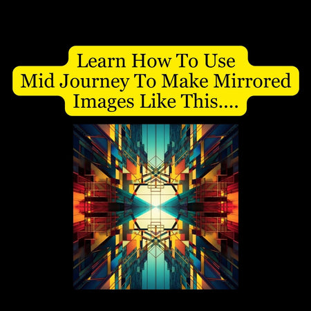 Instruction page on visualizing mirror image outcomes with Midjourney.