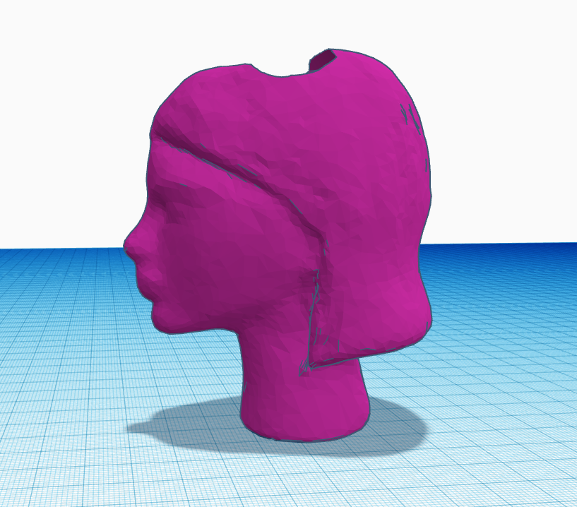 Customizable Taylor Swift head planter STL.